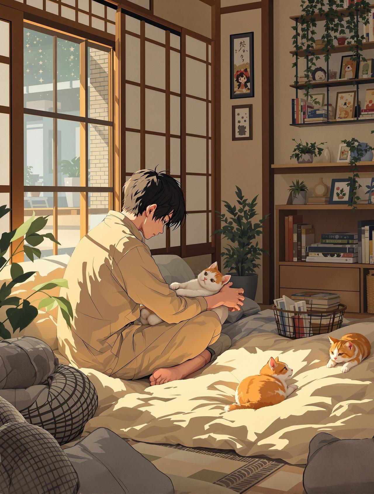猫与少年 - 妖精漫画封面